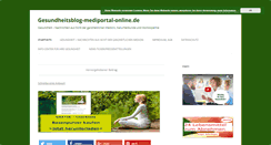 Desktop Screenshot of gesundheitsblog.mediportal-online.de