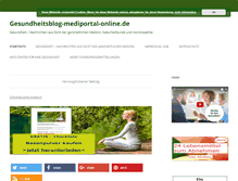 Tablet Screenshot of gesundheitsblog.mediportal-online.de